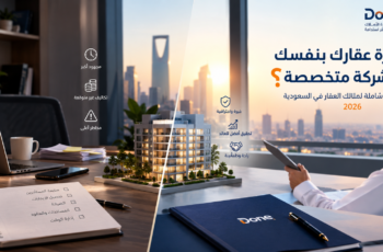 إدارة العقار بنفسك أم شركة إدارة أملاك في السعودية
